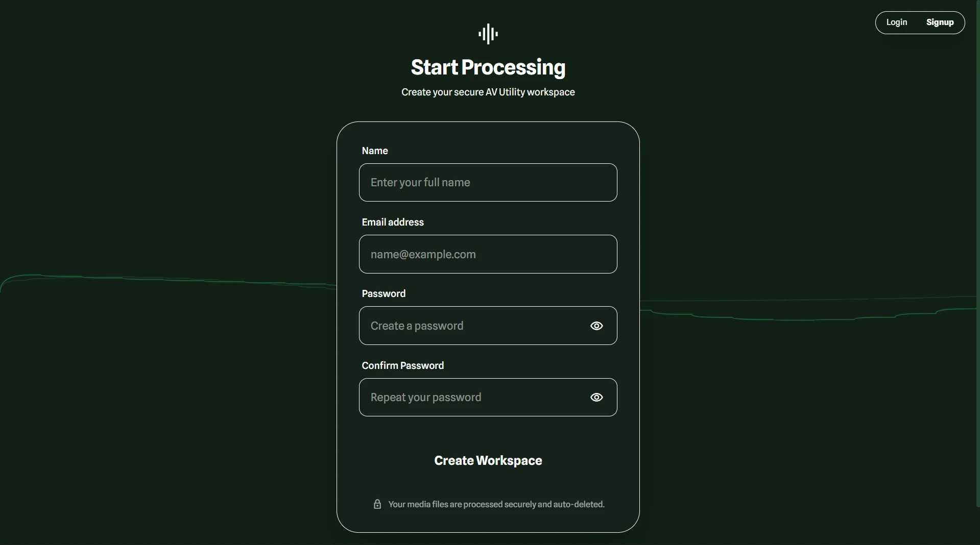 A/V Processing Platform